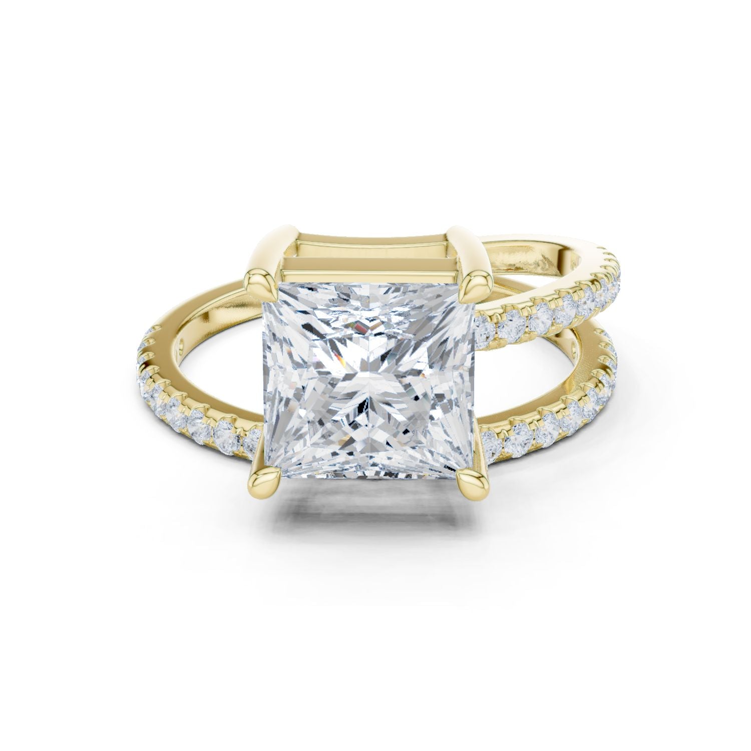 Princess Lab Grown Diamond Solitaire Engagement Ring