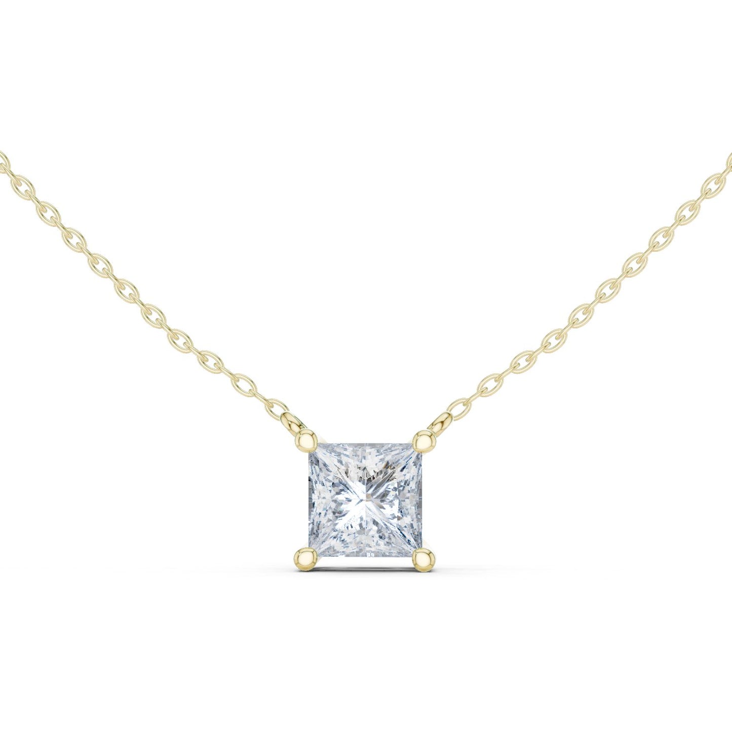 Princess Lab Grown Diamond Pendant
