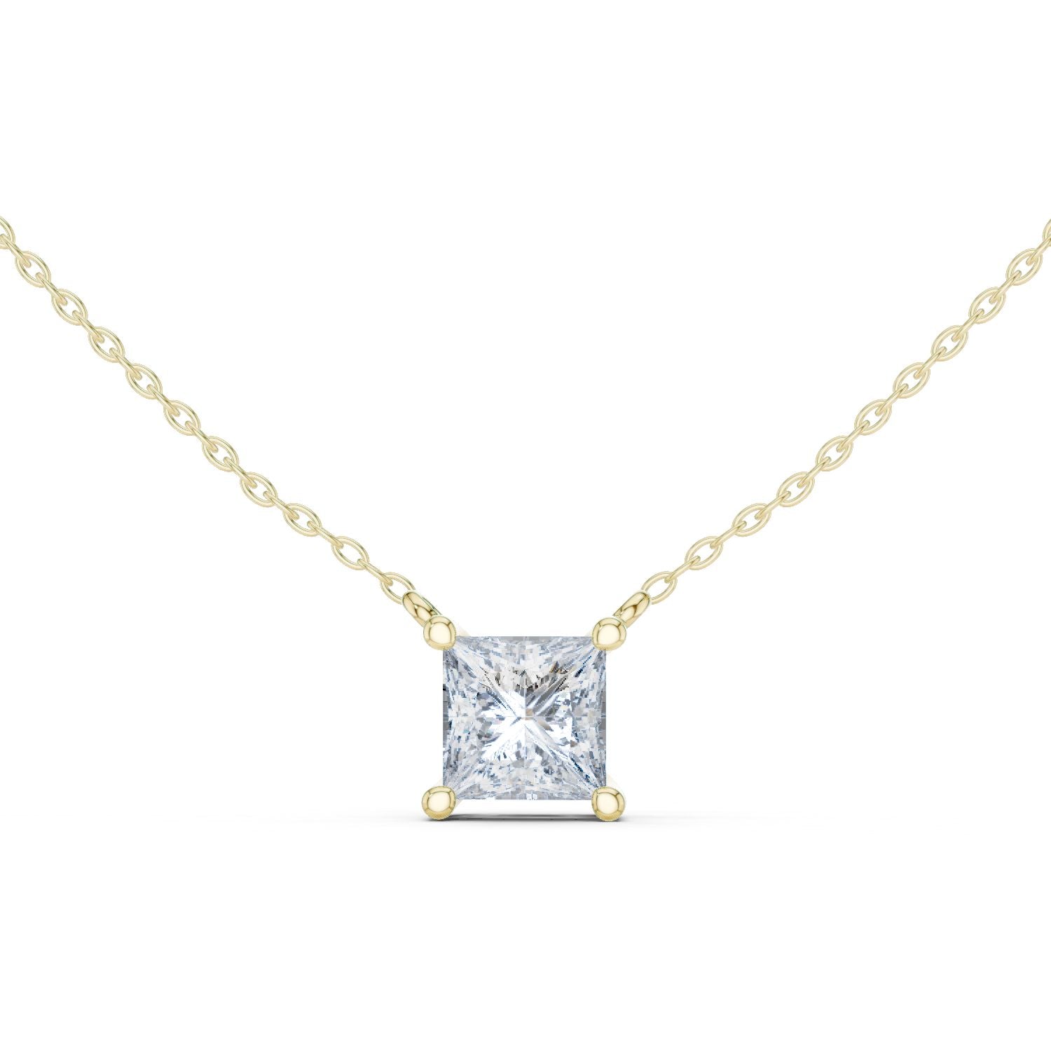 Princess Lab Grown Diamond Pendant