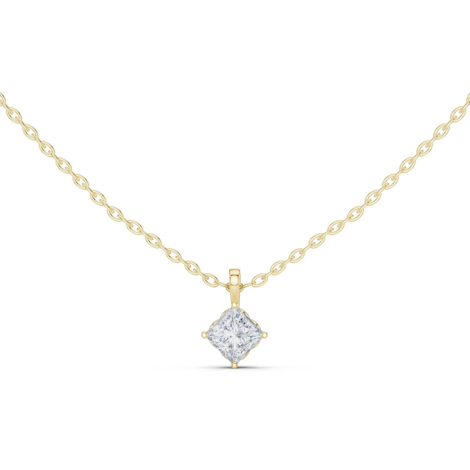 Princess Lab Grown Diamond Pendant