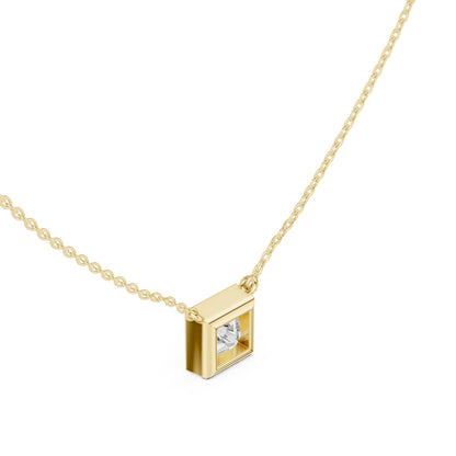 Princess Lab Grown Diamond Pendant