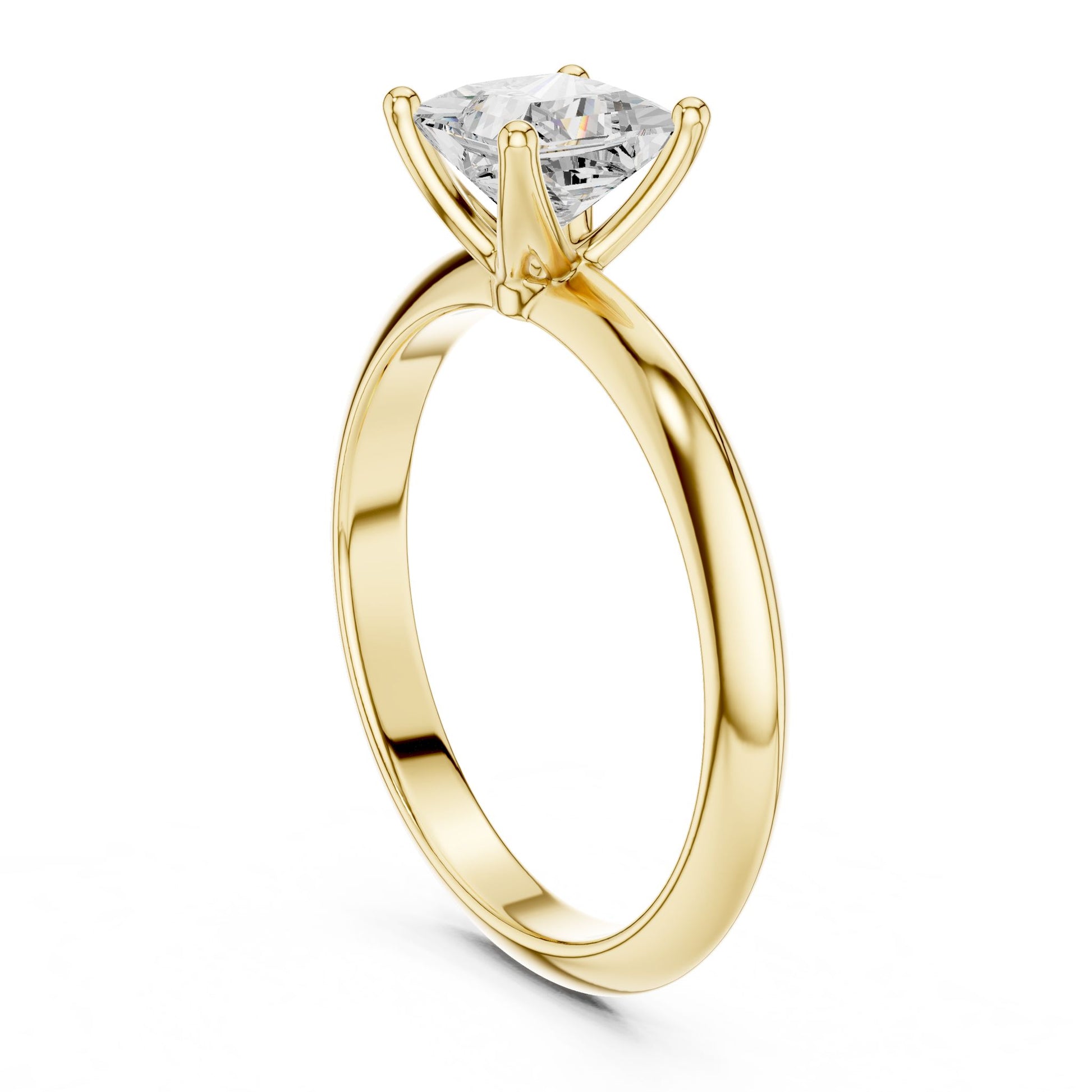 Princess Lab Grown Diamond Solitaire Engagement Ring