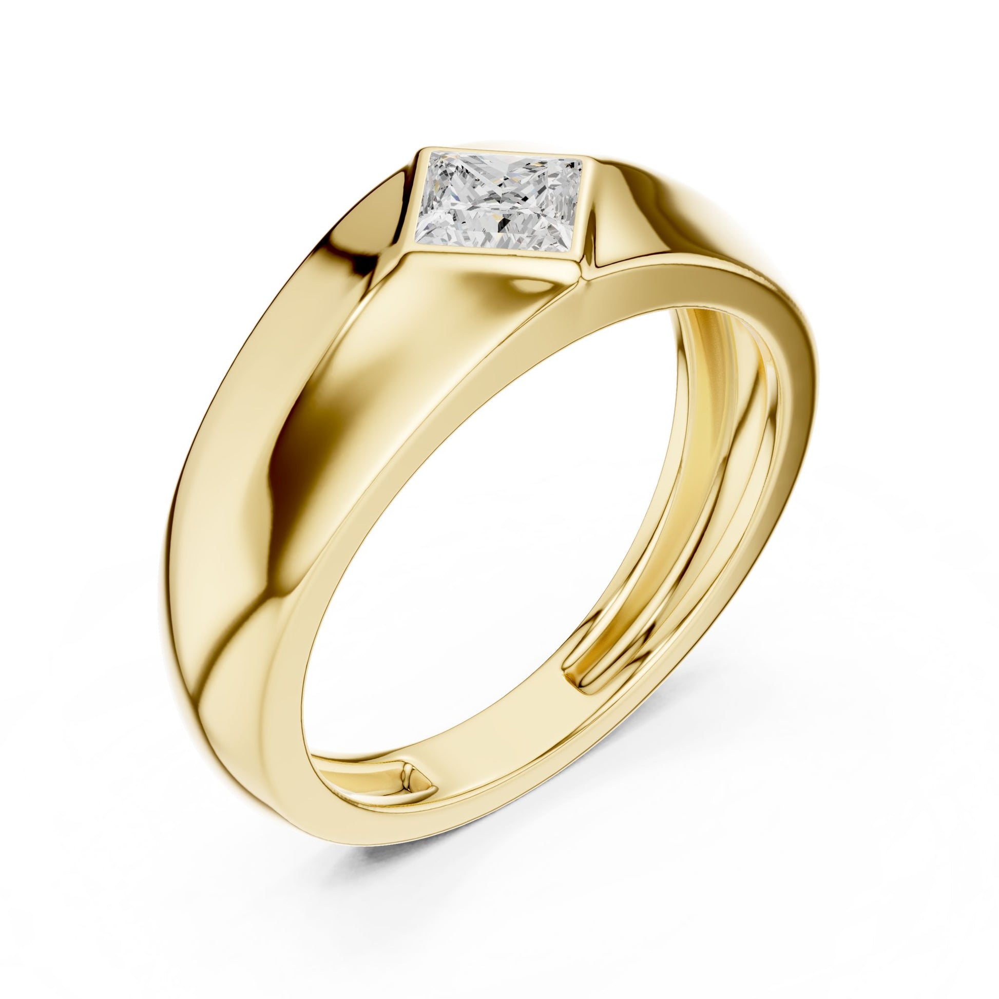 Men's Princess Lab Grown Diamond Ring