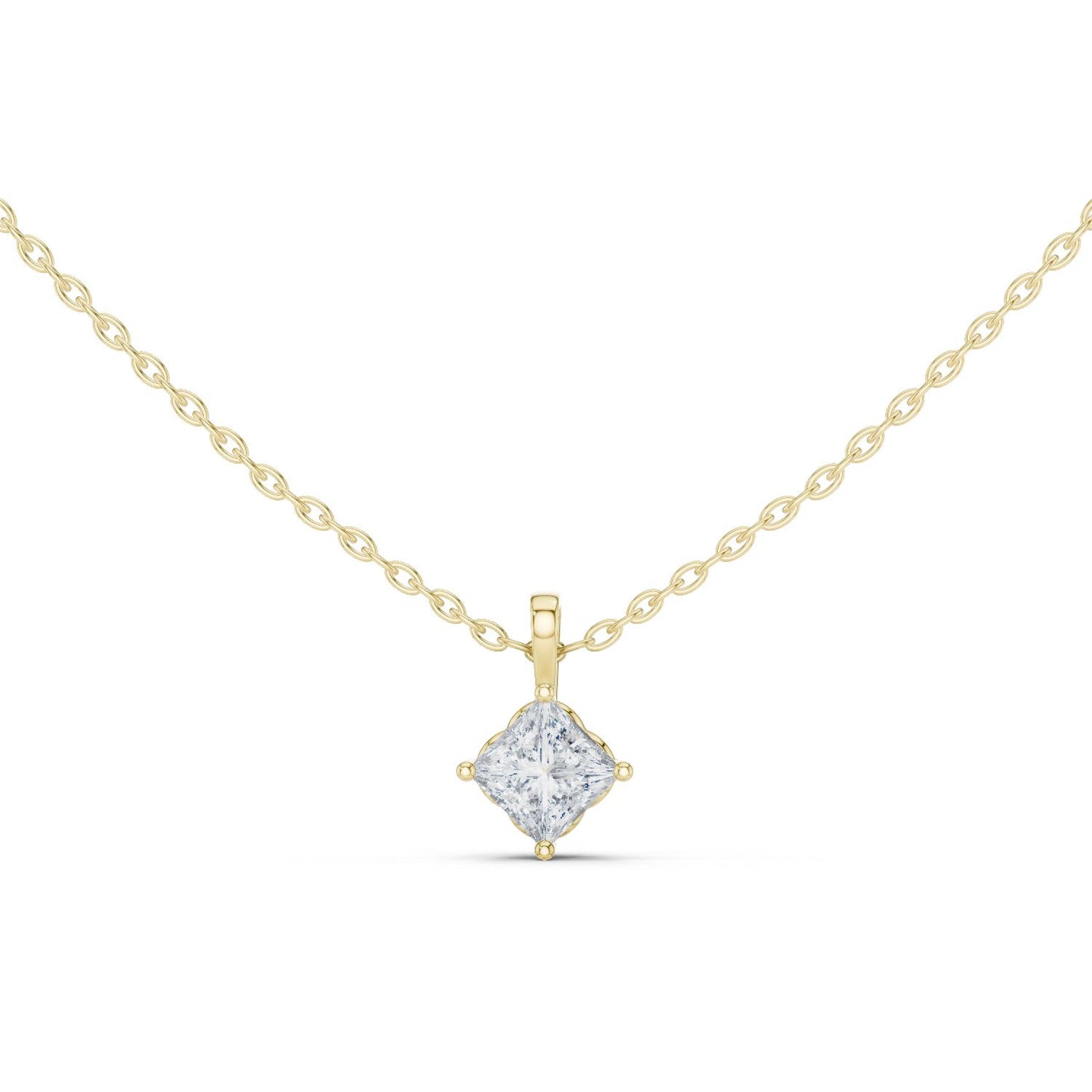 Princess Lab Grown Diamond Pendant