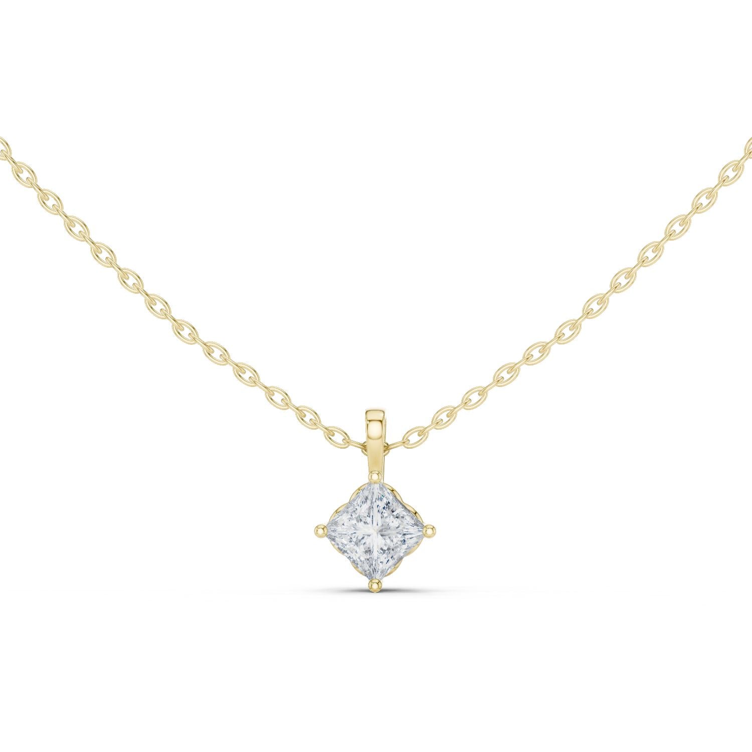 Princess Lab Grown Diamond Pendant