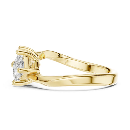 Princess Lab Grown Diamond Solitaire Engagement Ring