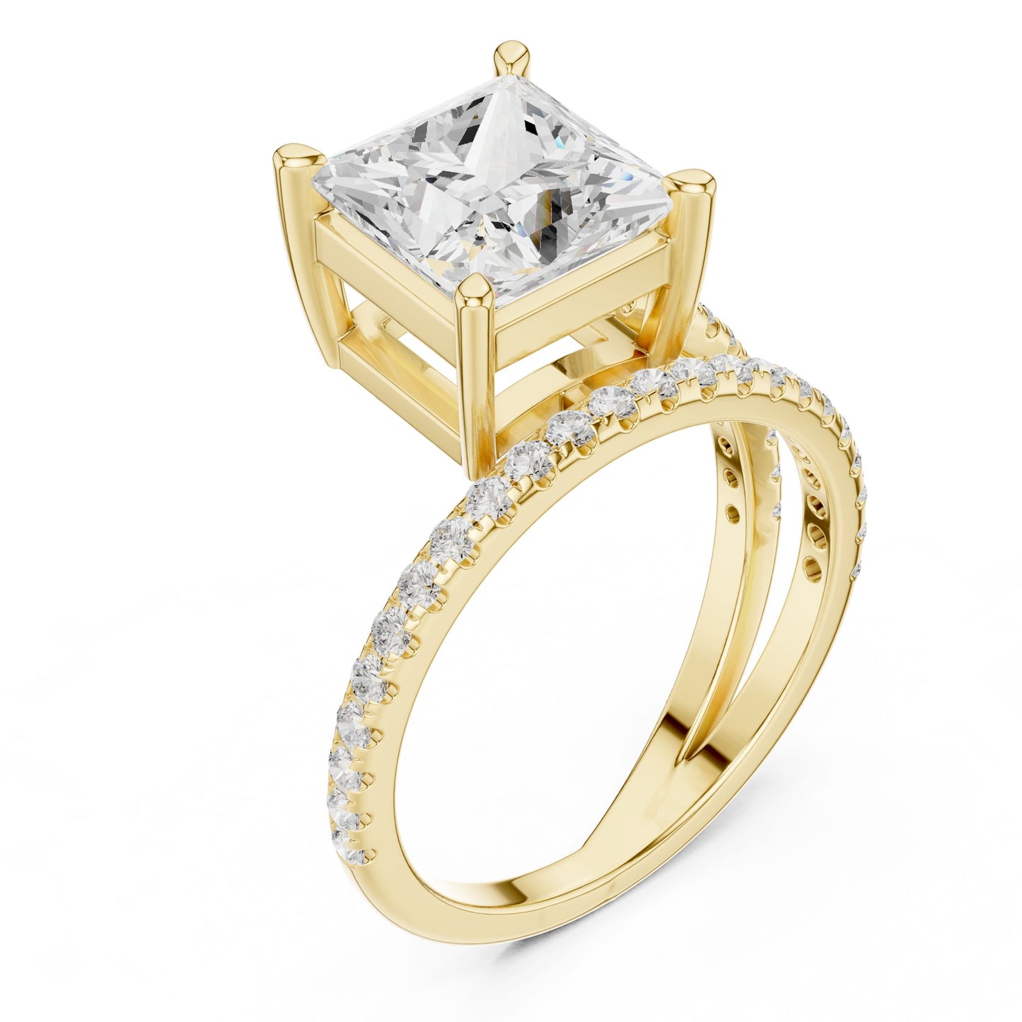 Princess Lab Grown Diamond Solitaire Engagement Ring