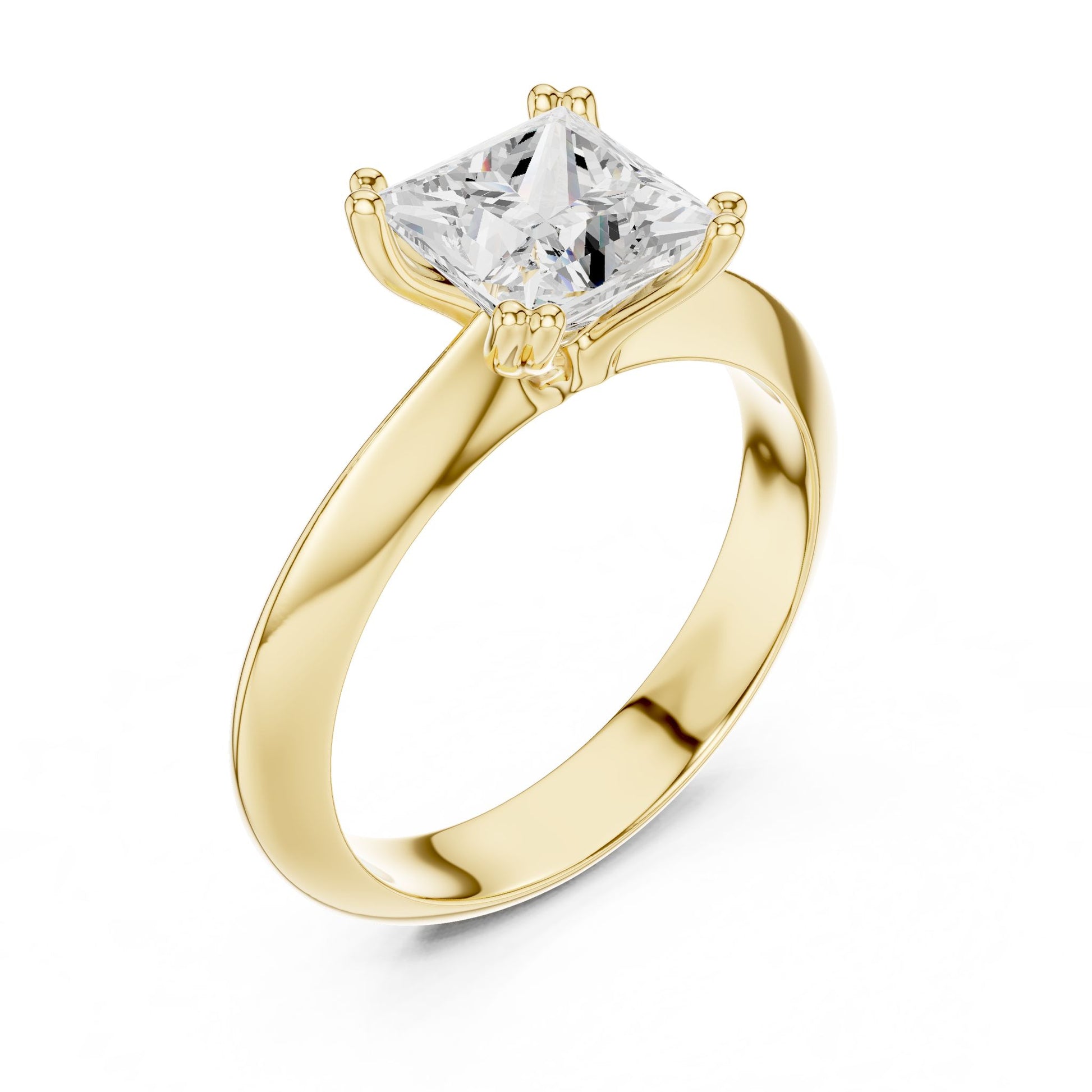 Princess Lab Grown Diamond Solitaire Engagement Ring