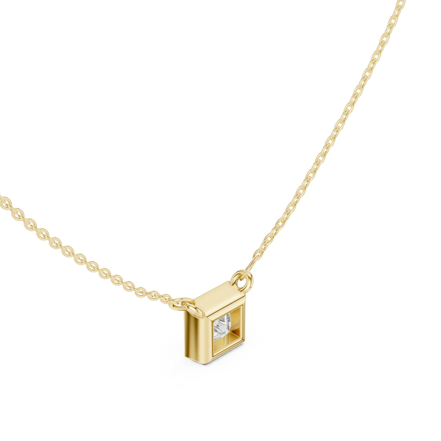 Princess Lab Grown Diamond Pendant
