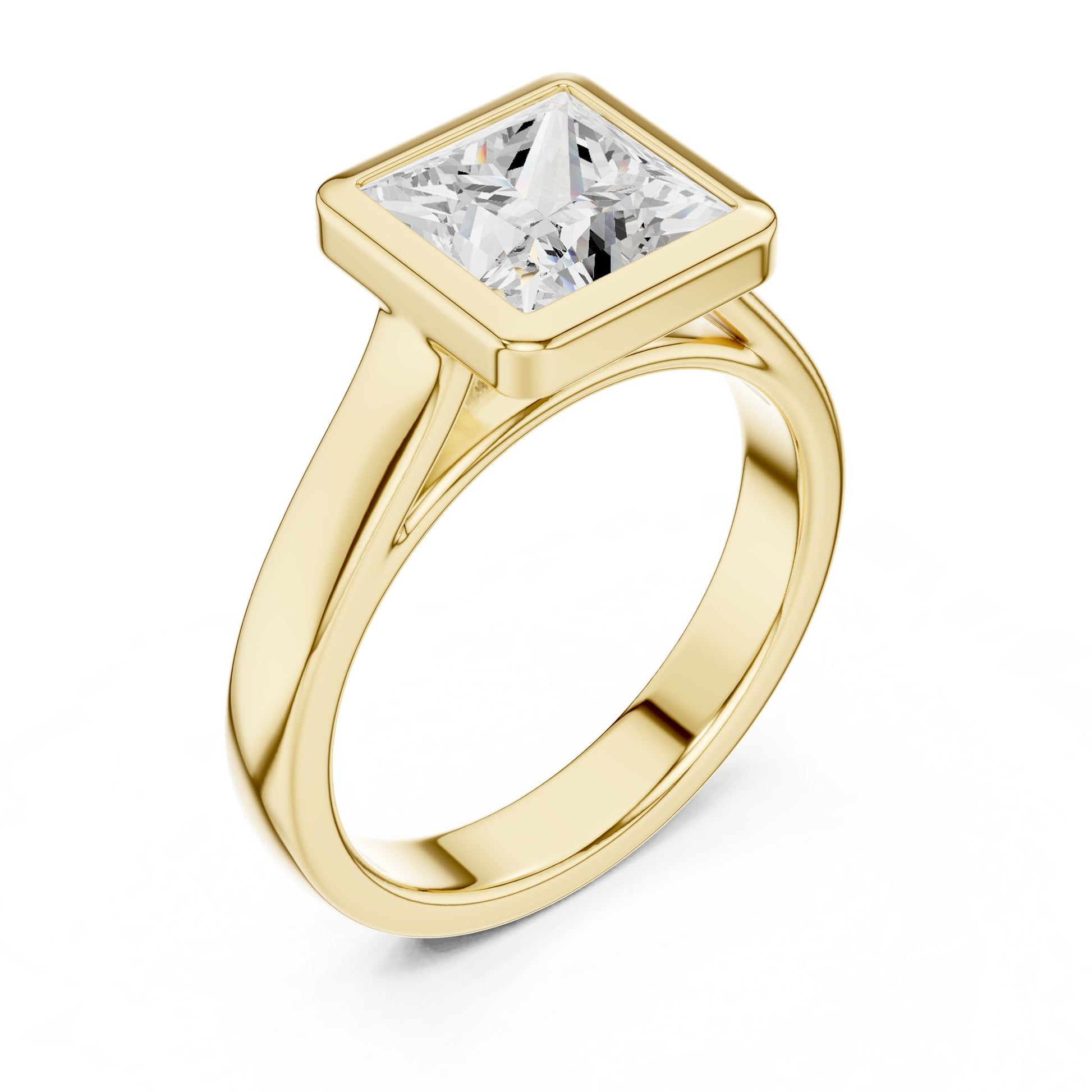 Princess Lab Grown Diamond Solitaire Engagement Ring