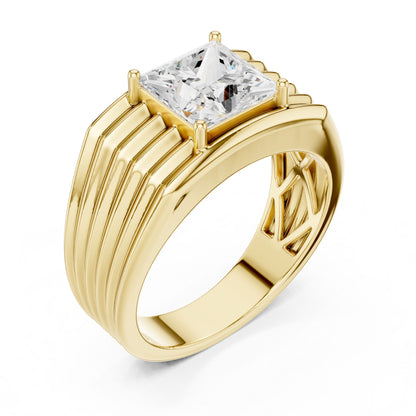 Men's Princess Lab Grown Diamond Ring