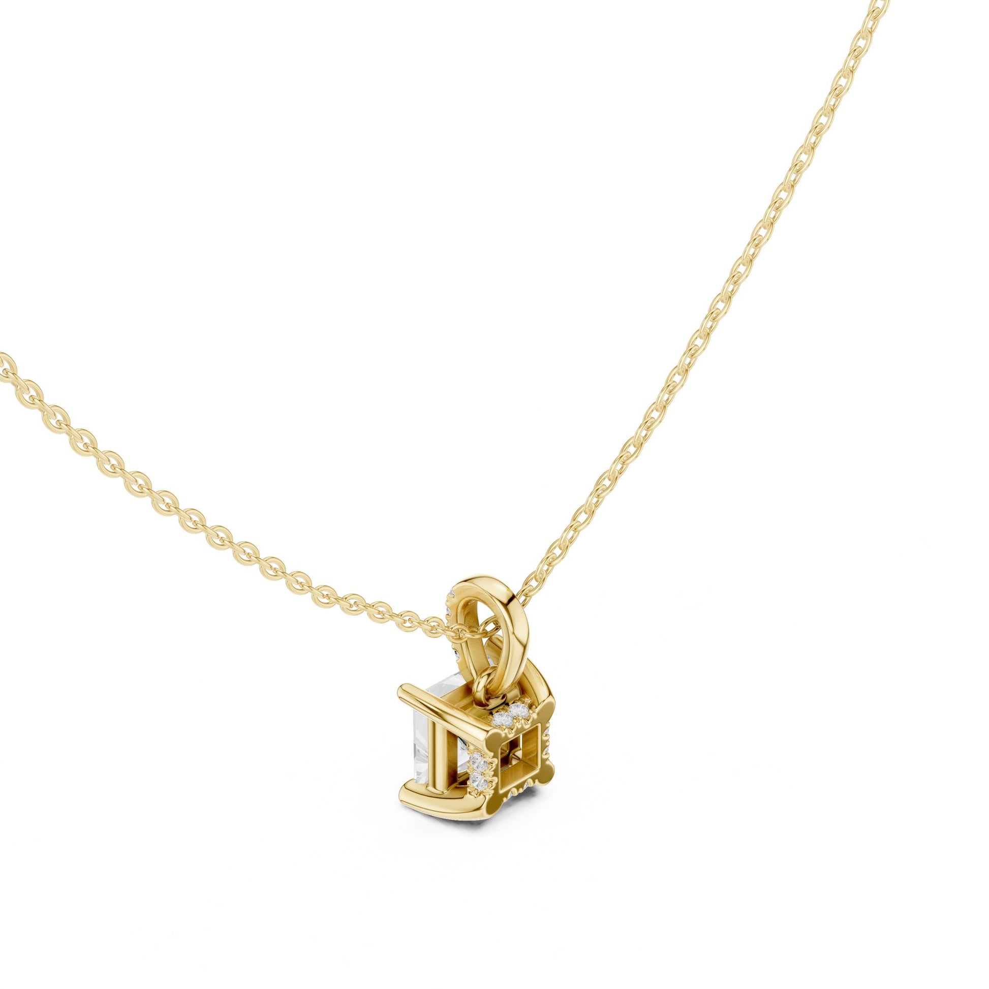 Princess Lab Grown Diamond Pendant