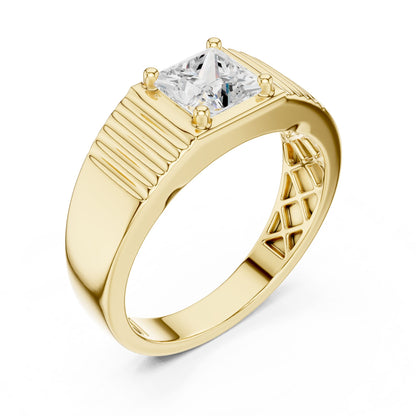 Men's Princess Lab Grown Diamond Ring