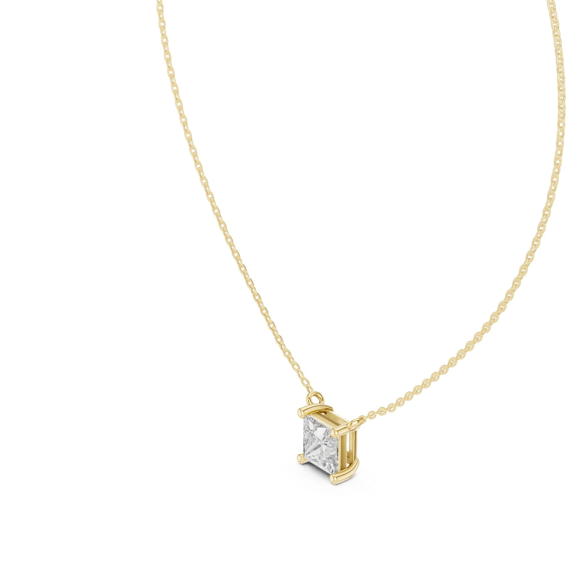 Princess Lab Grown Diamond Pendant