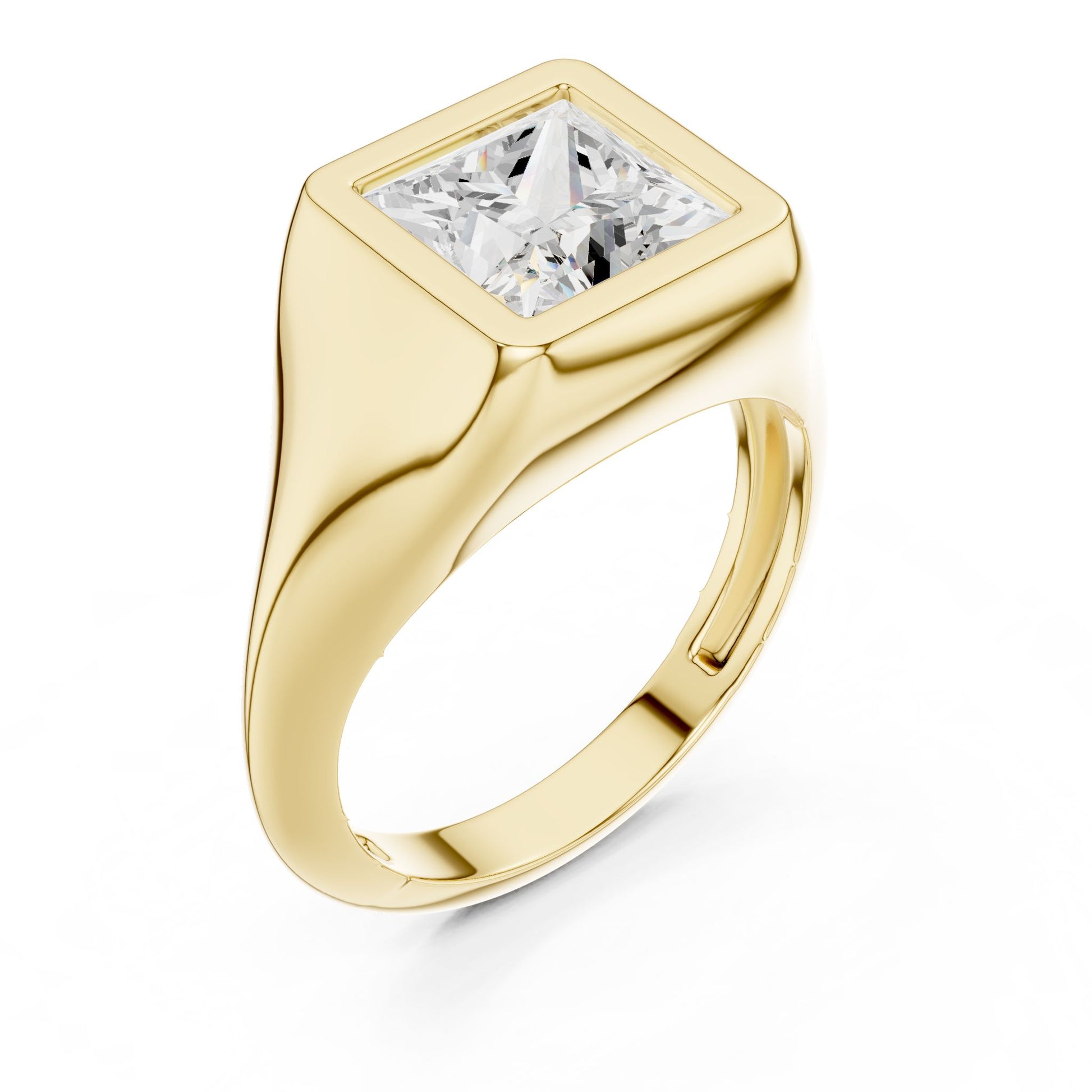 Princess Lab Grown Diamond Solitaire Engagement Ring