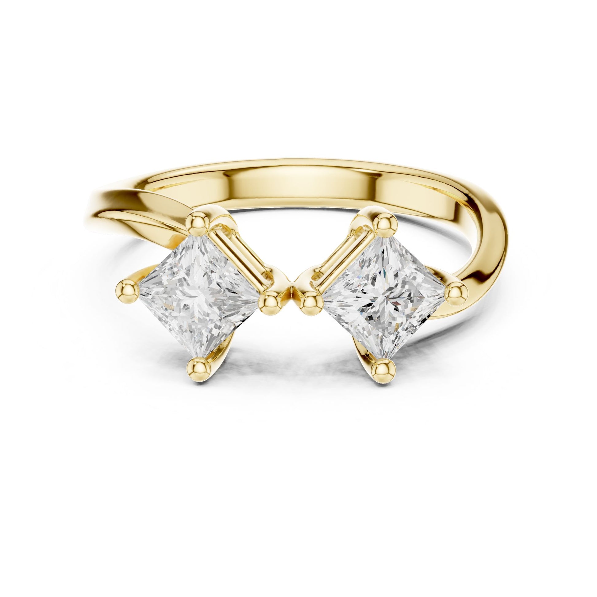 Princess Lab Grown Diamond Solitaire Engagement Ring