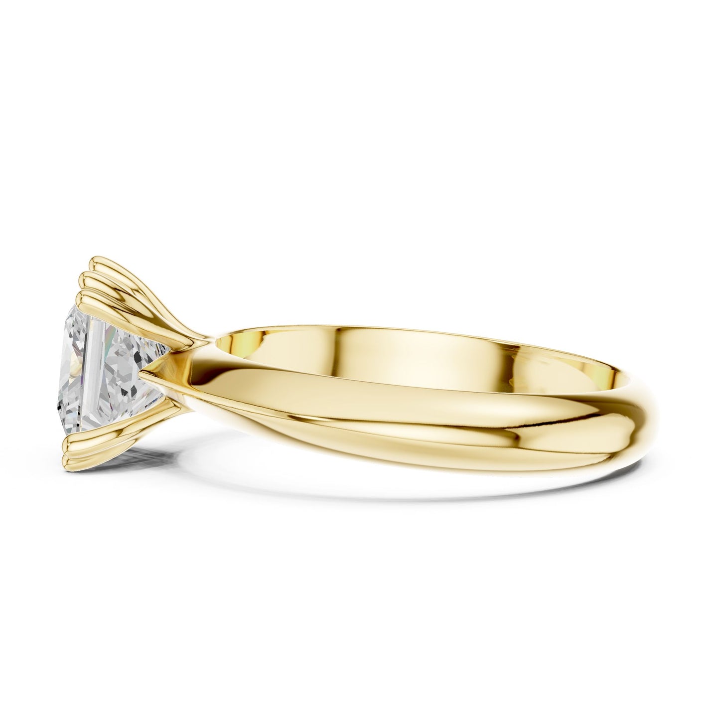 Princess Lab Grown Diamond Solitaire Engagement Ring