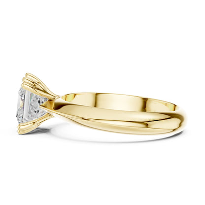 Princess Lab Grown Diamond Solitaire Engagement Ring