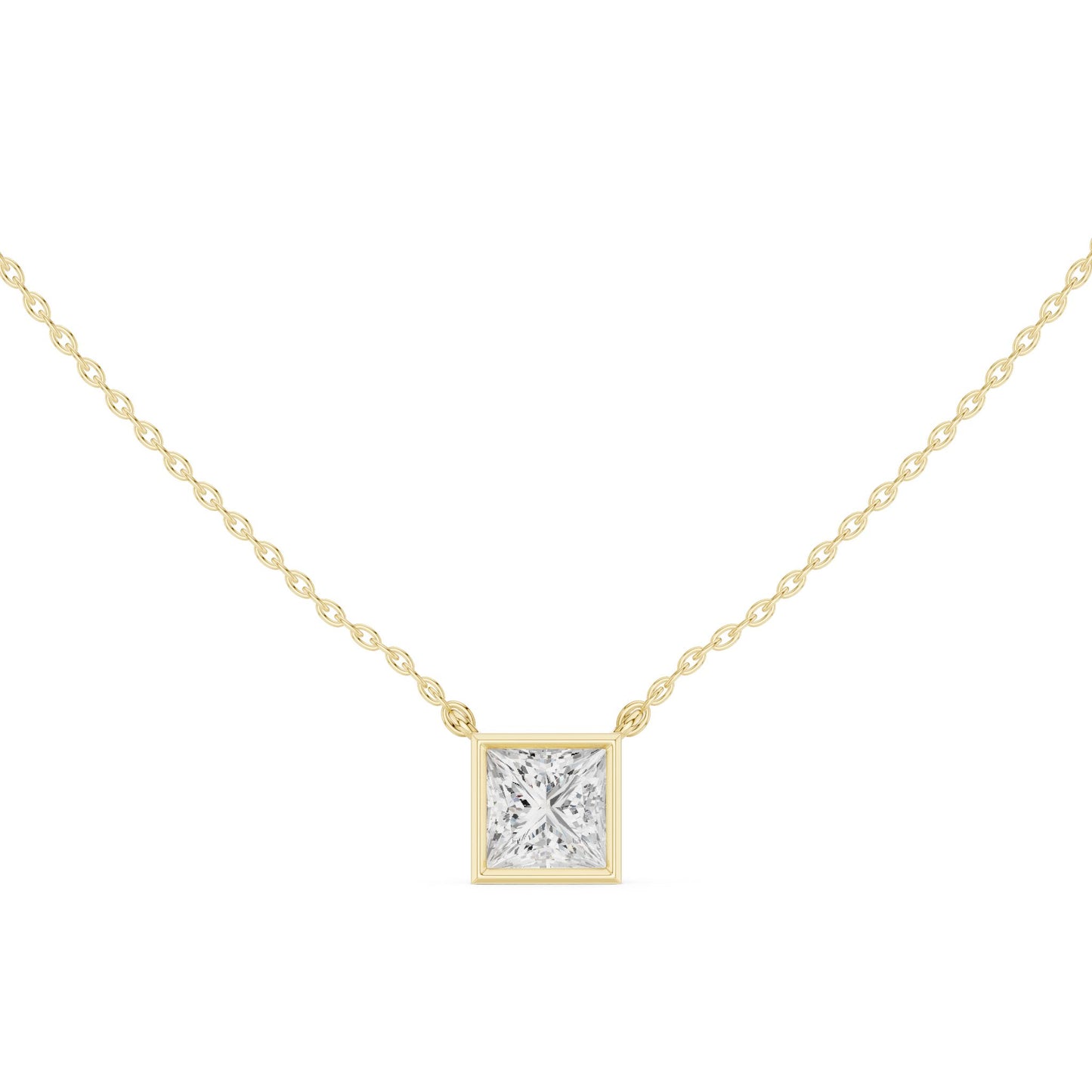 Princess Lab Grown Diamond Pendant