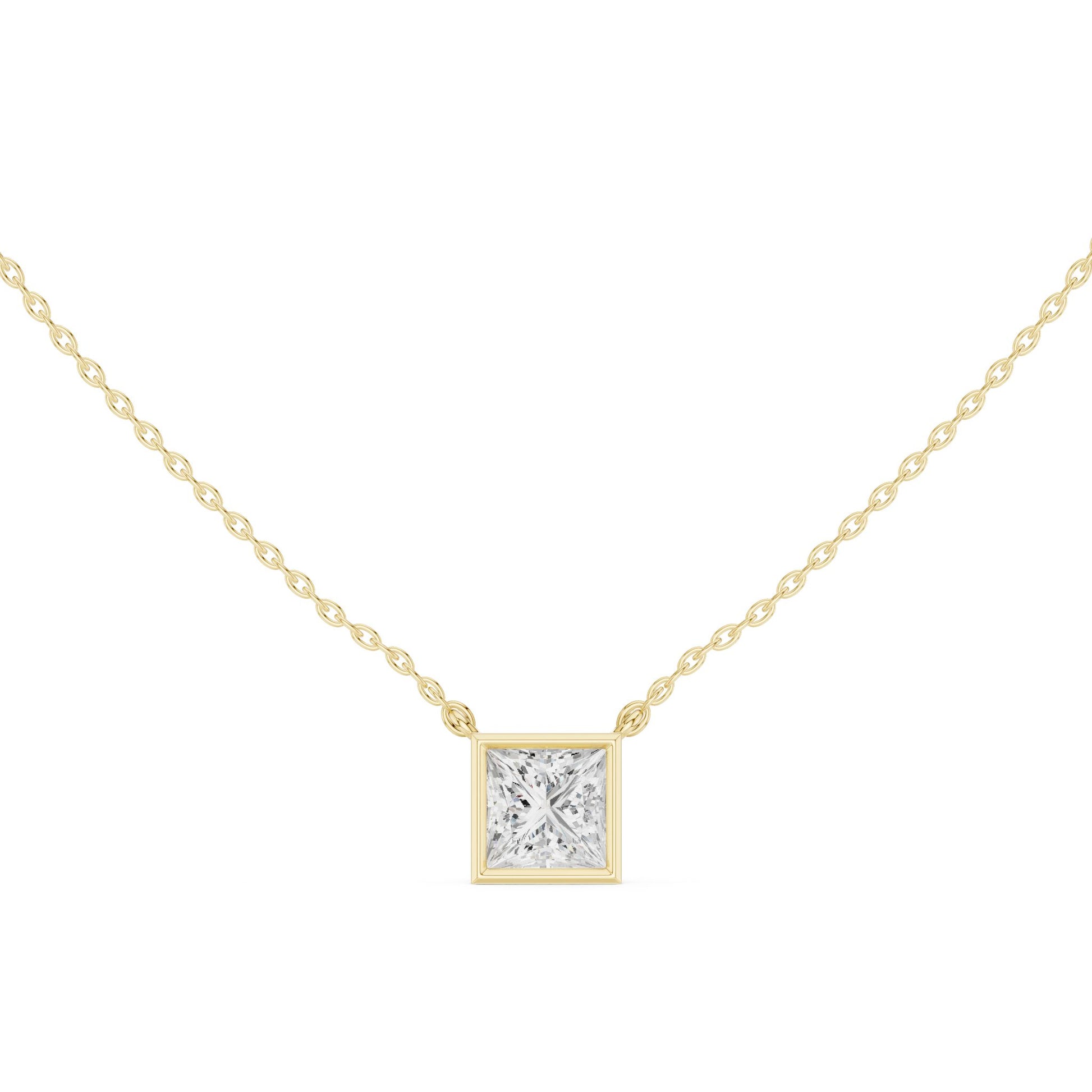 Princess Lab Grown Diamond Pendant