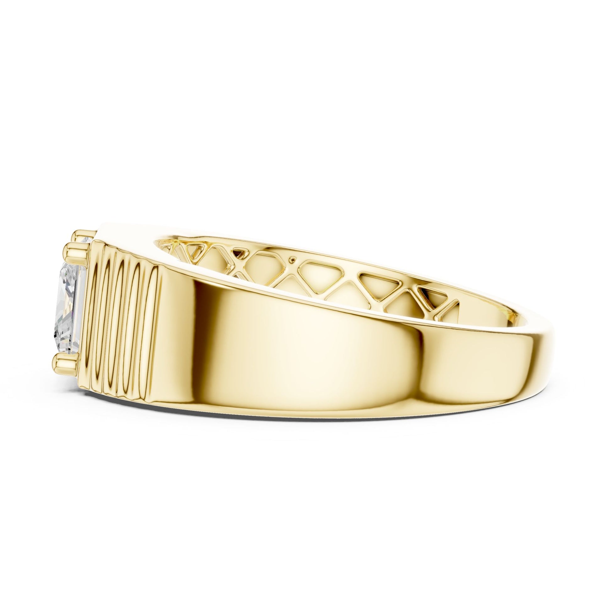 Men's Princess Lab Grown Diamond Ring