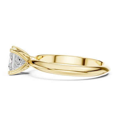 Princess Lab Grown Diamond Solitaire Engagement Ring