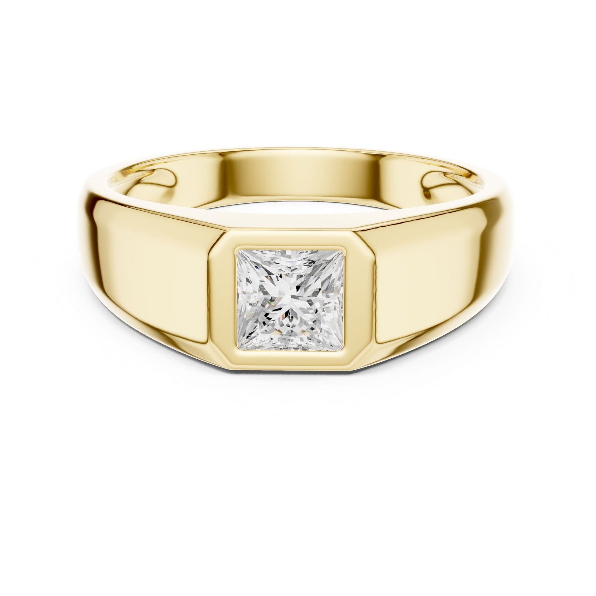Men's Princess Lab Grown Diamond Ring