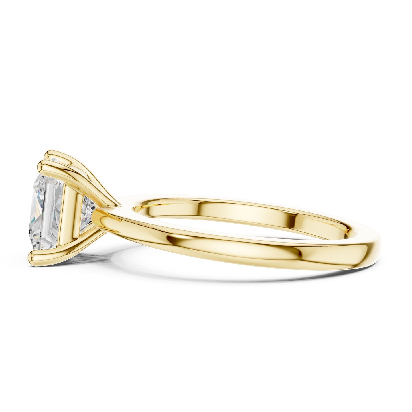 Princess Lab Grown Diamond Solitaire Engagement Ring