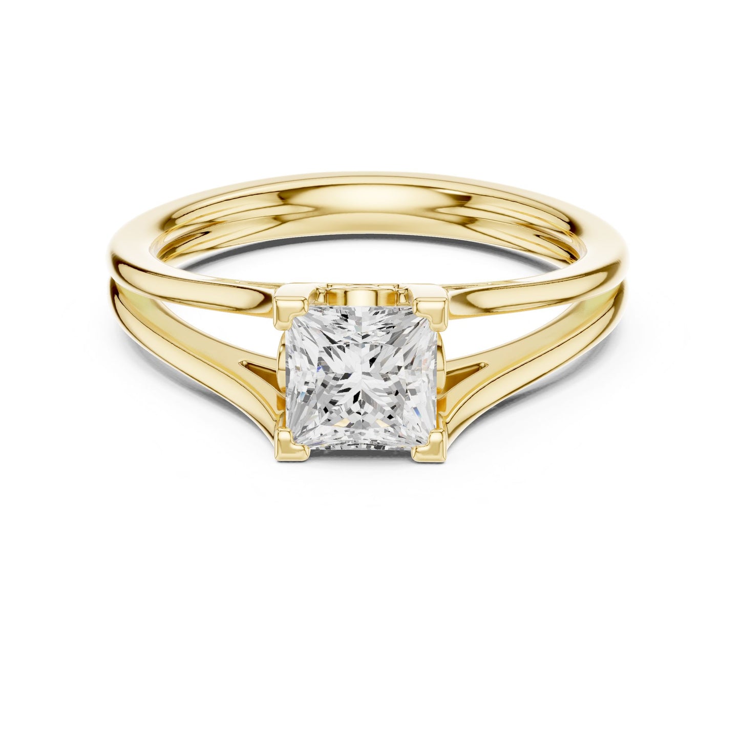 Princess Lab Grown Diamond Solitaire Engagement Ring