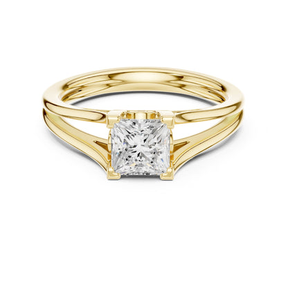 Princess Lab Grown Diamond Solitaire Engagement Ring