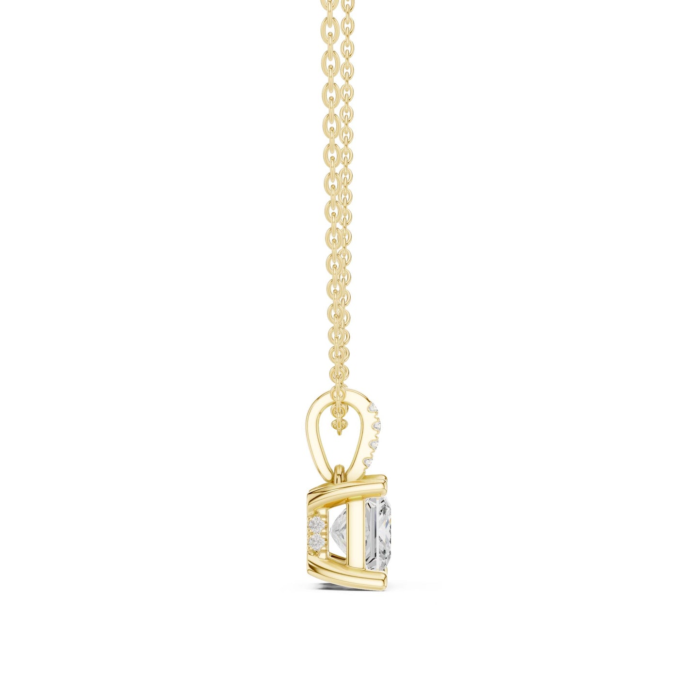 Princess Lab Grown Diamond Pendant