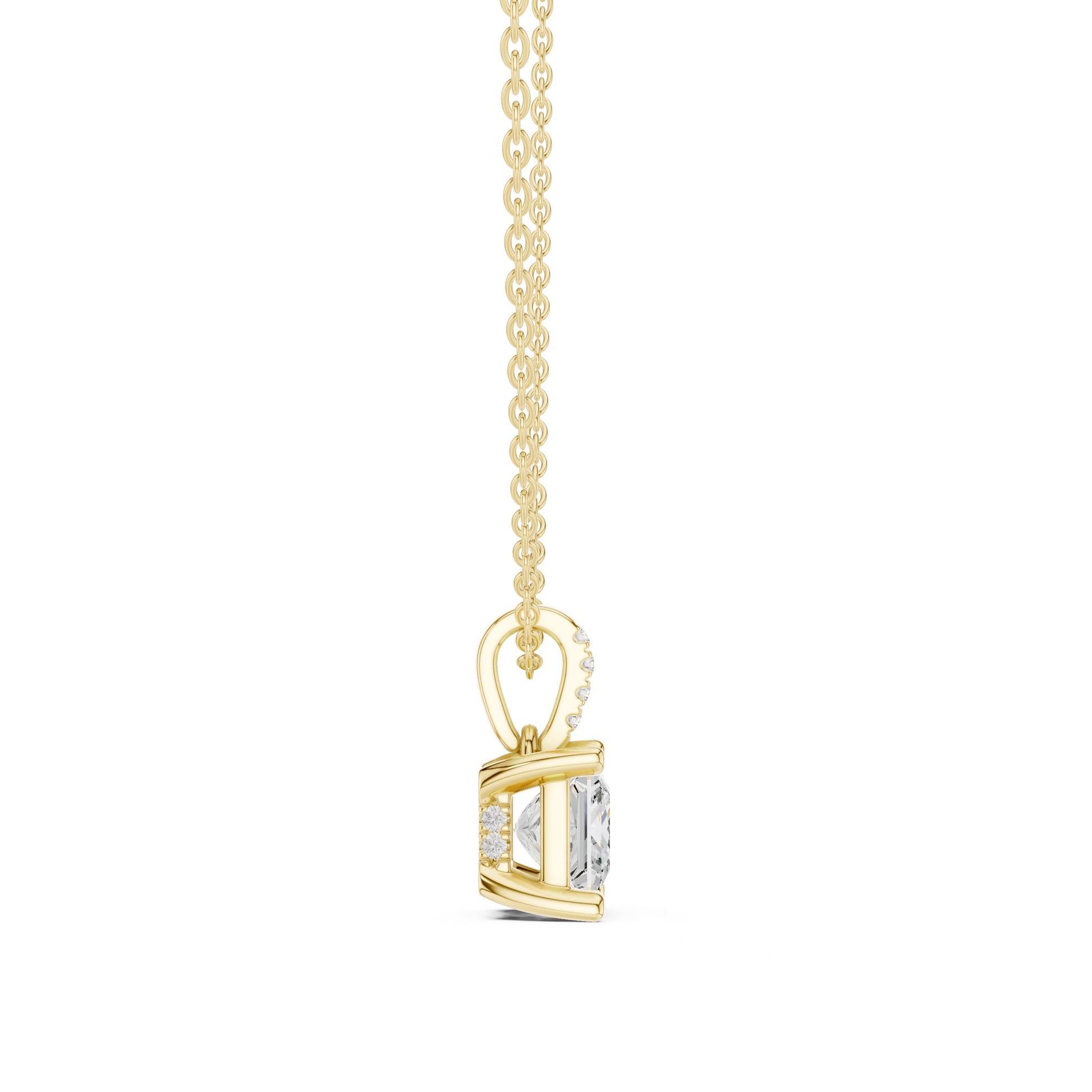 Princess Lab Grown Diamond Pendant