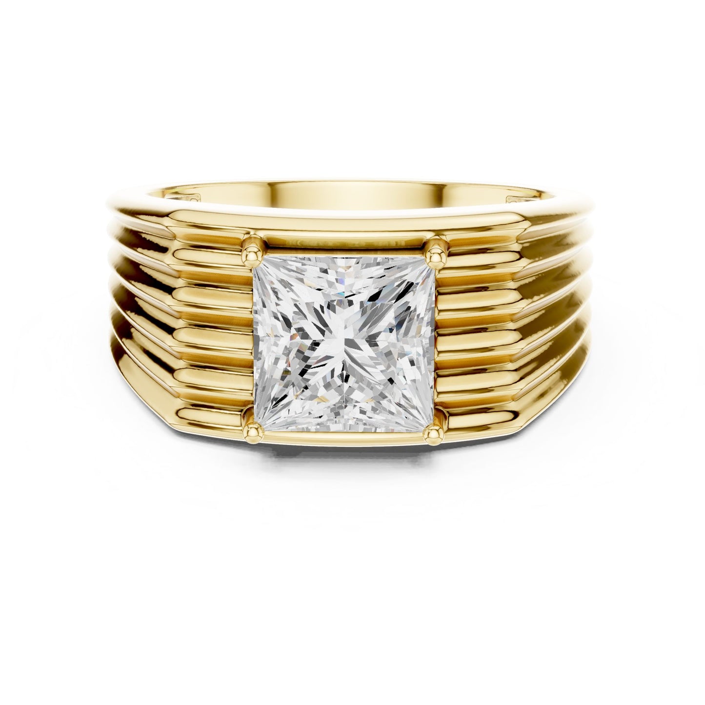 Men's Princess Lab Grown Diamond Ring