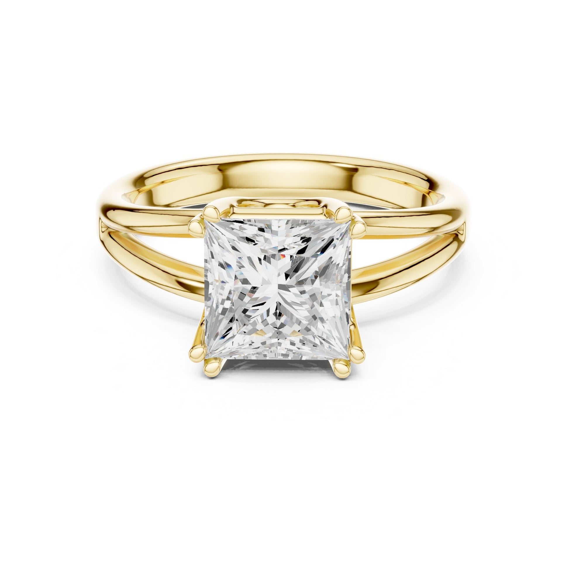 Princess Lab Grown Diamond Solitaire Engagement Ring