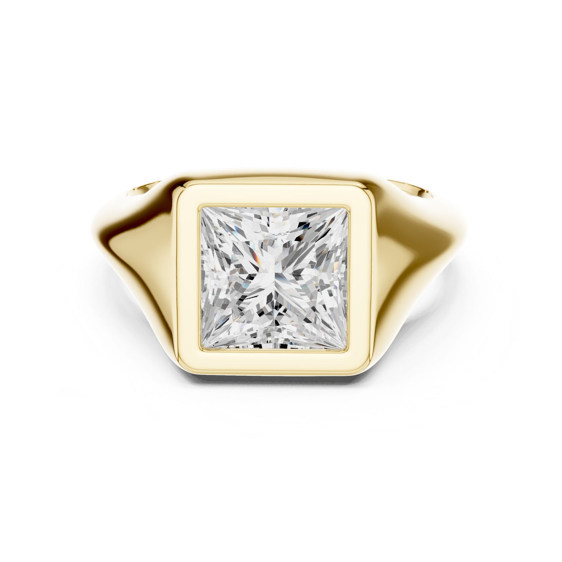 Princess Lab Grown Diamond Solitaire Engagement Ring
