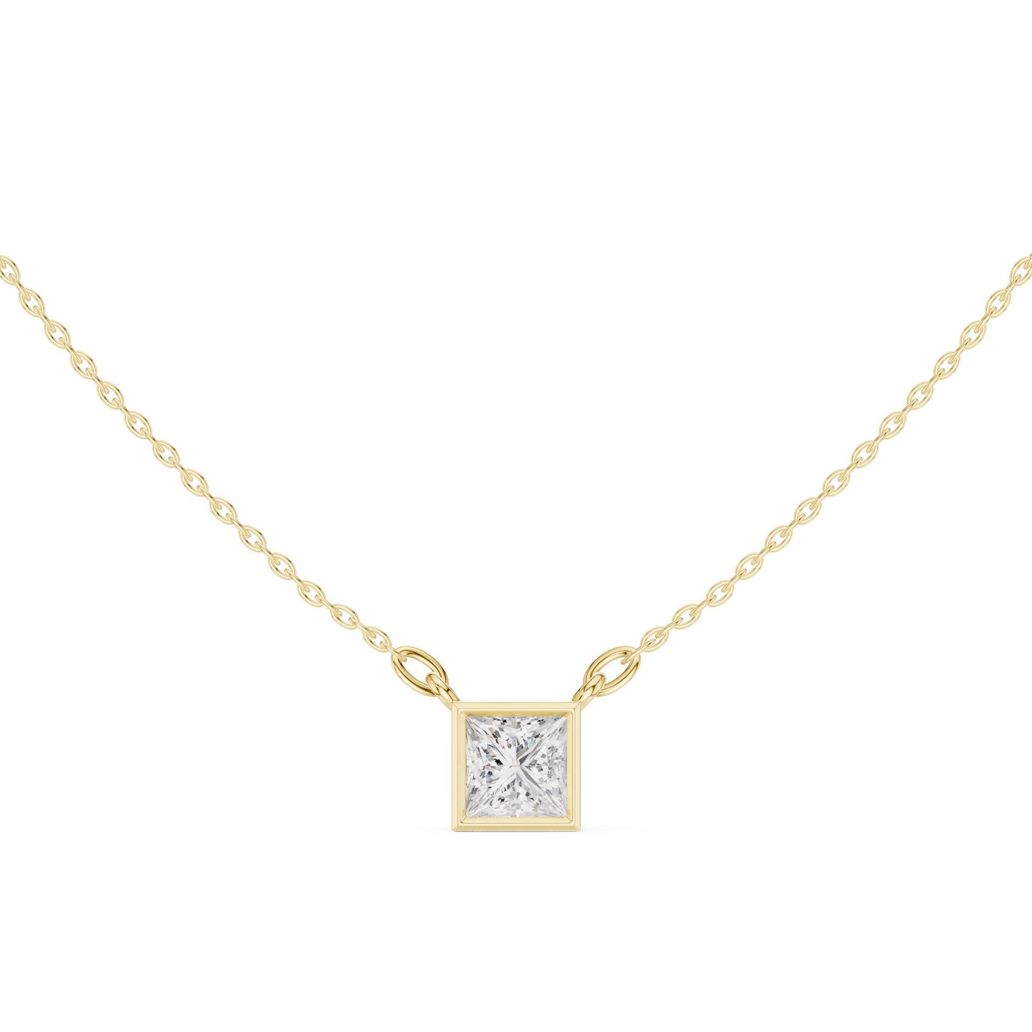 Princess Lab Grown Diamond Pendant