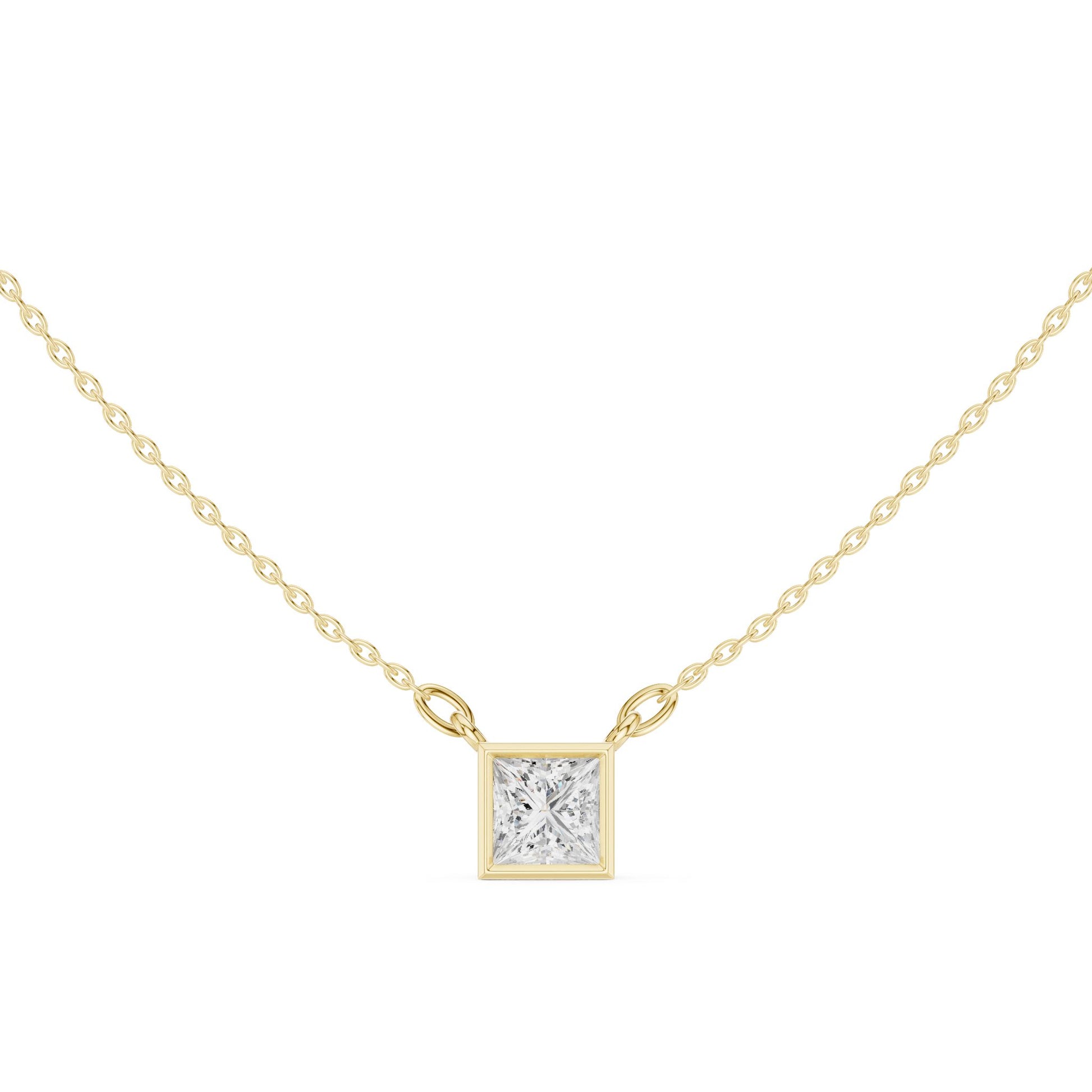Princess Lab Grown Diamond Pendant