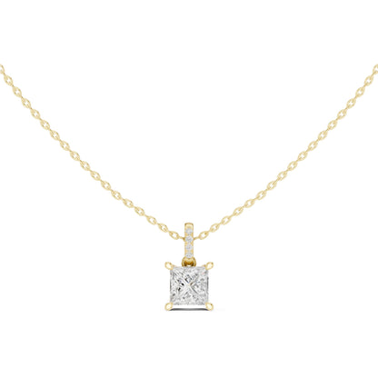 Princess Lab Grown Diamond Pendant