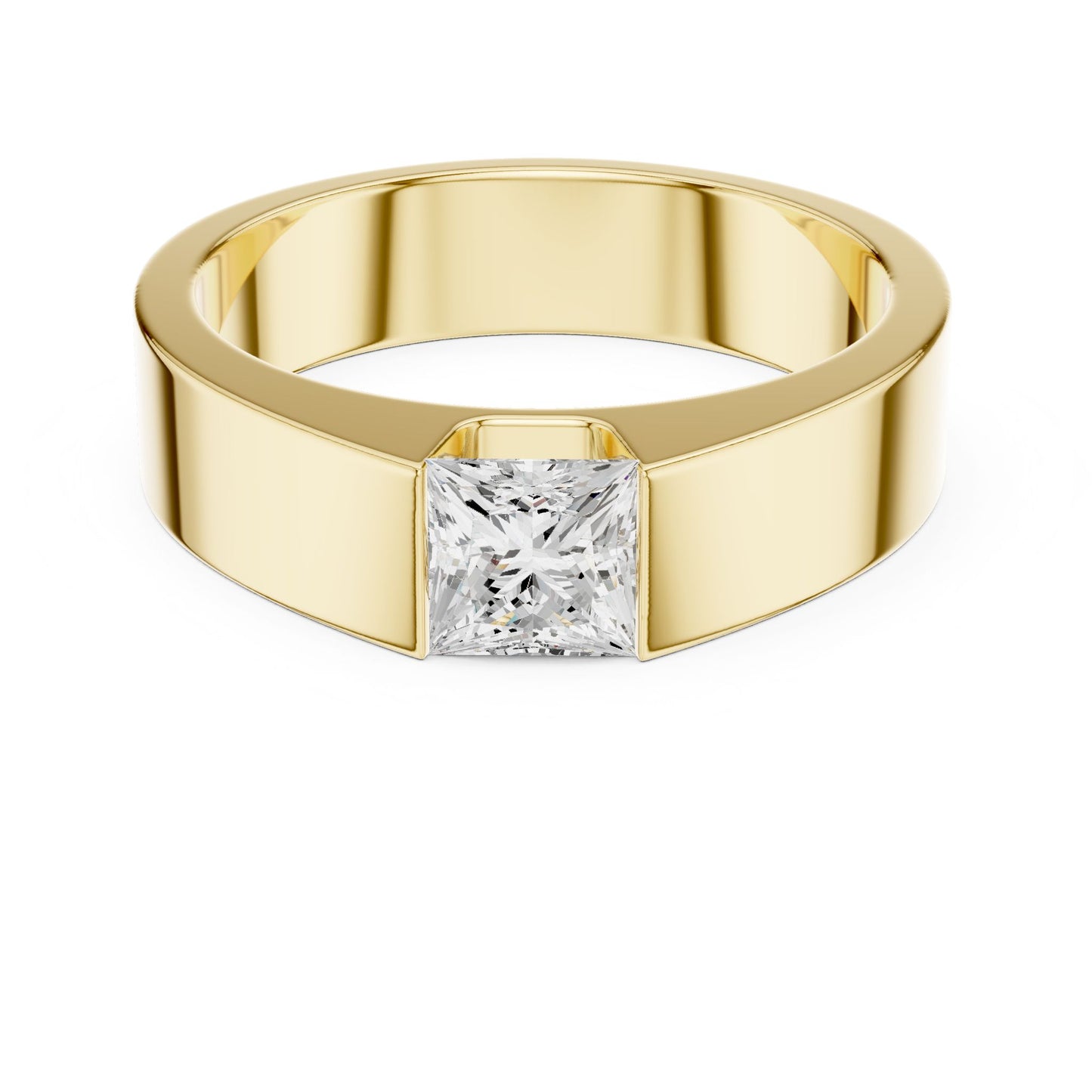 Men's Princess Lab Grown Diamond Ring