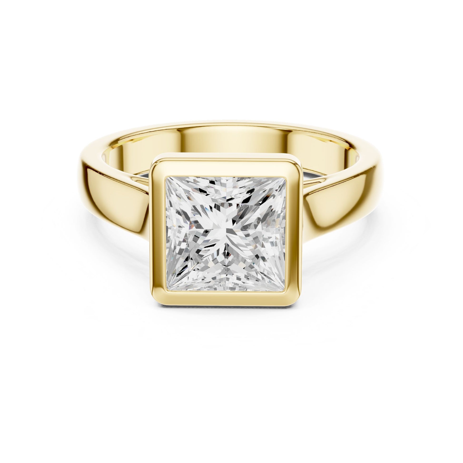 Princess Lab Grown Diamond Solitaire Engagement Ring