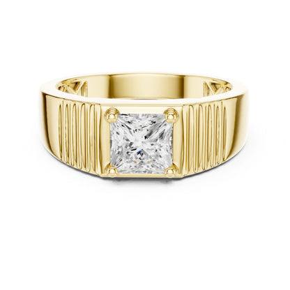 Men's Princess Lab Grown Diamond Ring