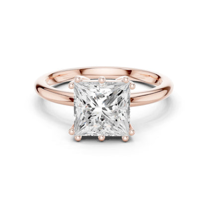 Princess Lab Grown Diamond Solitaire Engagement Ring