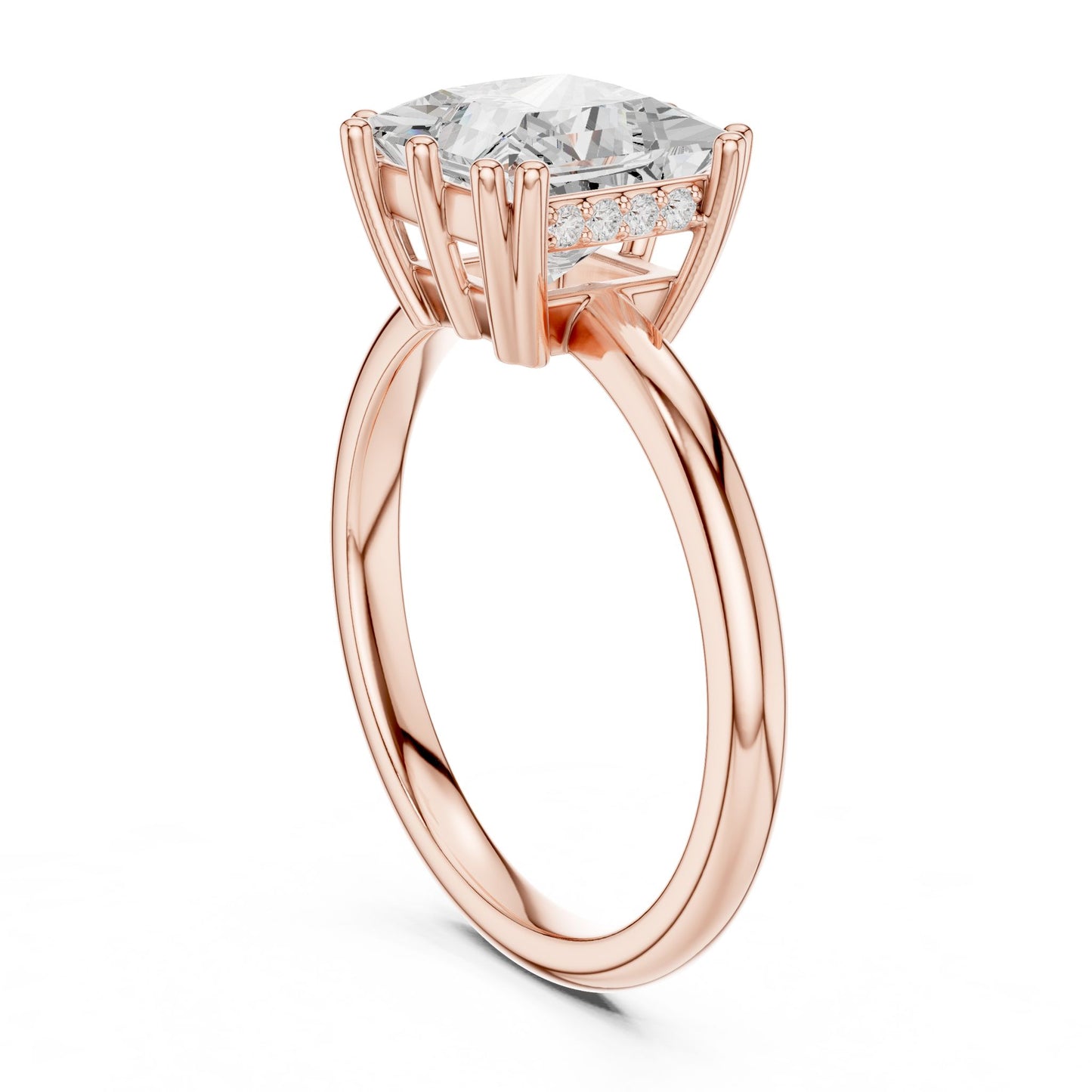 Princess Lab Grown Diamond Solitaire Engagement Ring