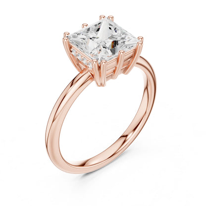 Princess Lab Grown Diamond Solitaire Engagement Ring