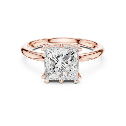 Princess Lab Grown Diamond Solitaire Engagement Ring