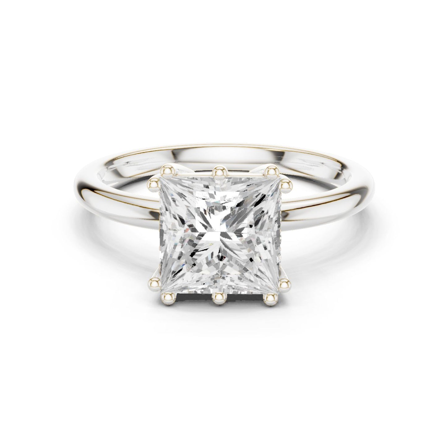 Princess Lab Grown Diamond Solitaire Engagement Ring