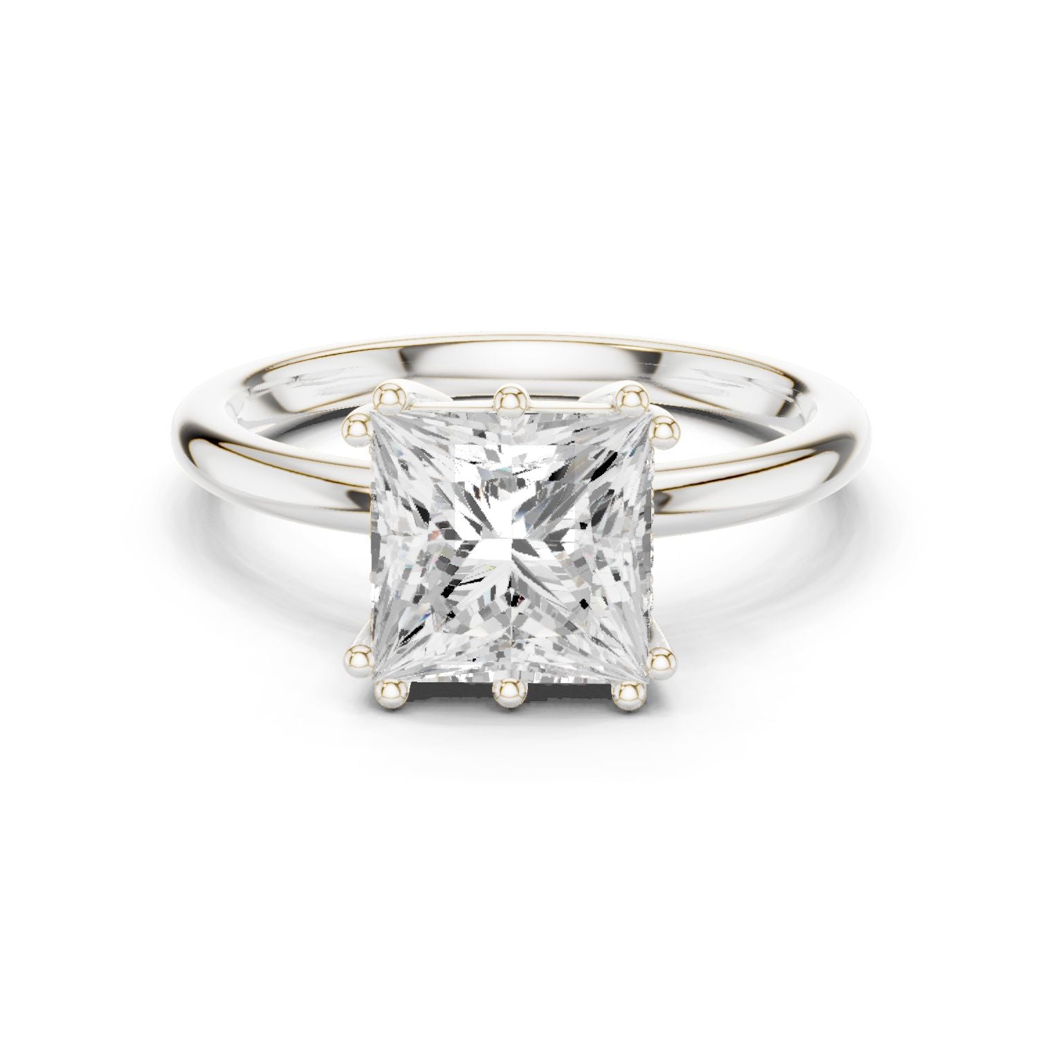 Princess Lab Grown Diamond Solitaire Engagement Ring