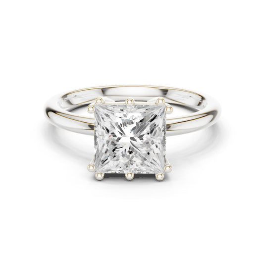 Princess Lab Grown Diamond Solitaire Engagement Ring