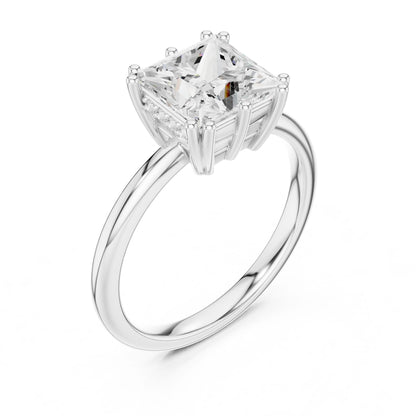 Princess Lab Grown Diamond Solitaire Engagement Ring
