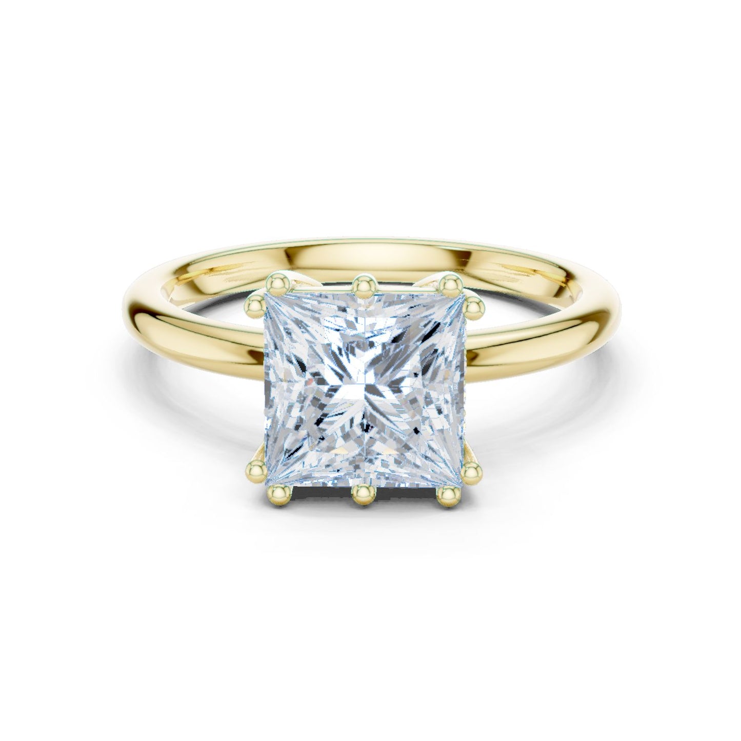 Princess Lab Grown Diamond Solitaire Engagement Ring